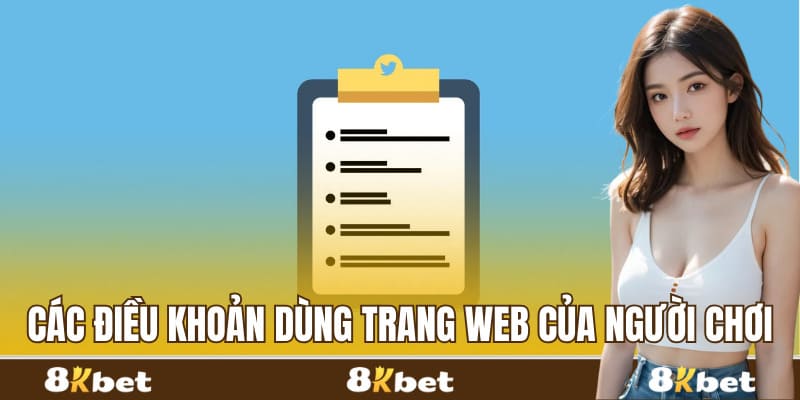 Các điều khoản khi sử dụng trang web của người chơi