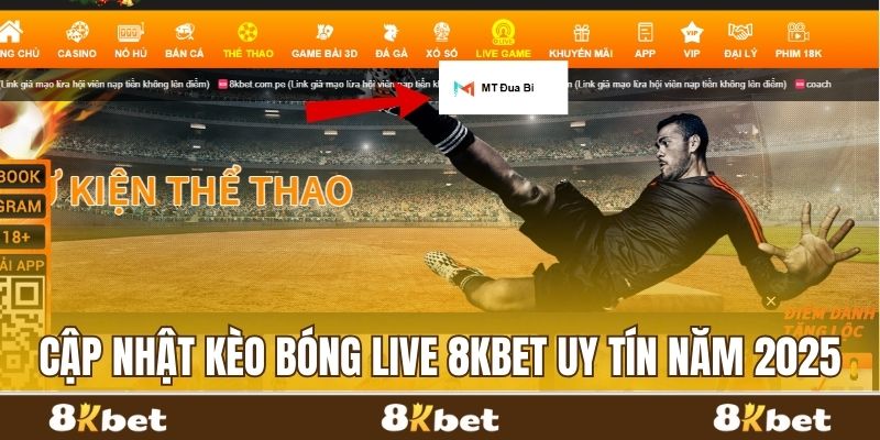 Kèo bóng live 8kbet